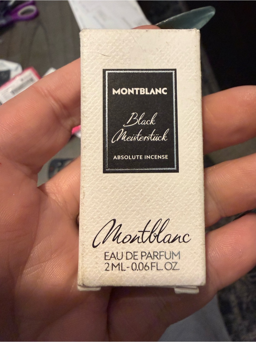 Montblanc Black Meisterstück Eau de Parfum Sample - White Box